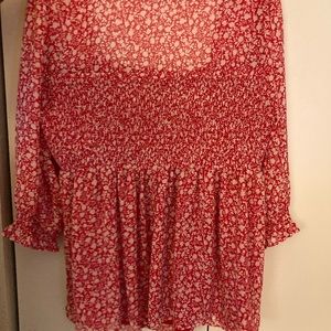 Torrid 2 NWOT bright pink top, 3/4 sleeves.